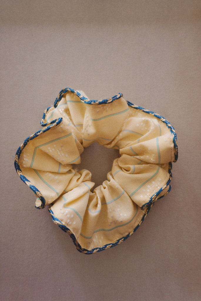 Lemon Macaroon Scrunchie