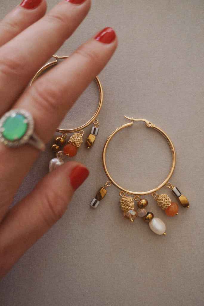 Golden Hour Hoop Earrings