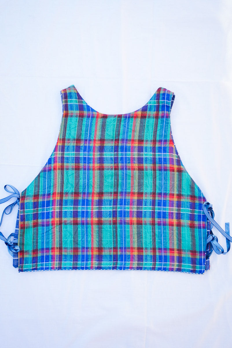 Reversible Side Tie Top Stripes & Squares