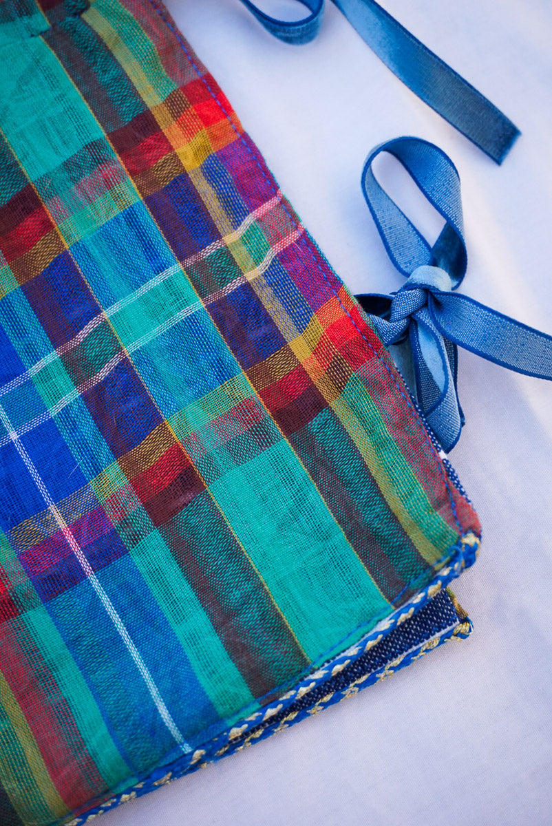 Reversible Side Tie Top Stripes & Squares