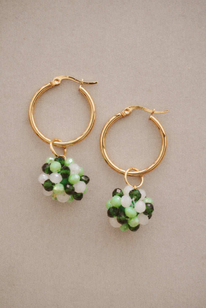 Moon Dew Hoop Earrings