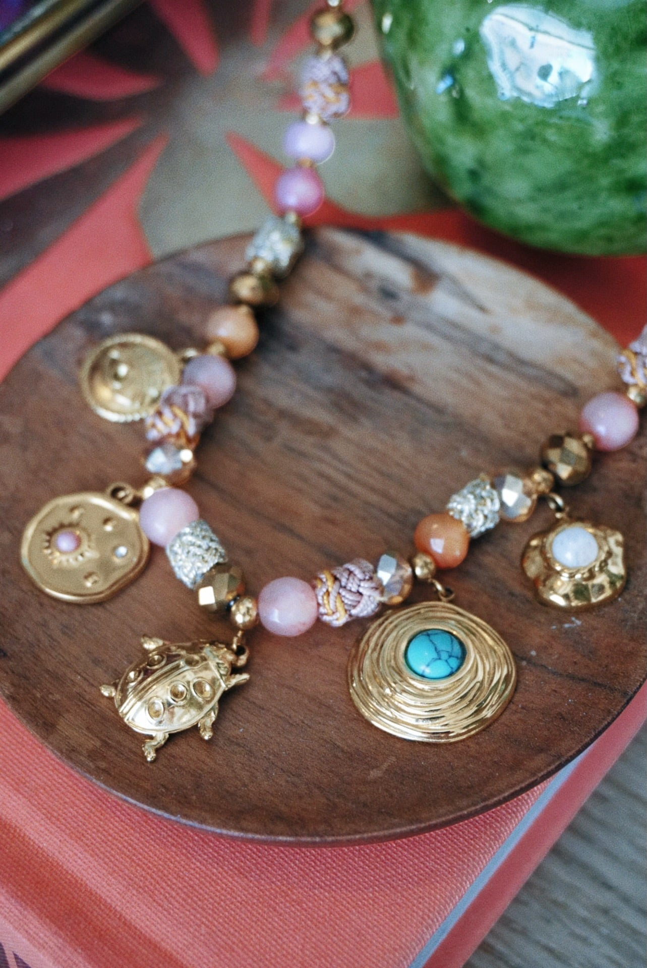Ladybird Treasure Charm Necklace