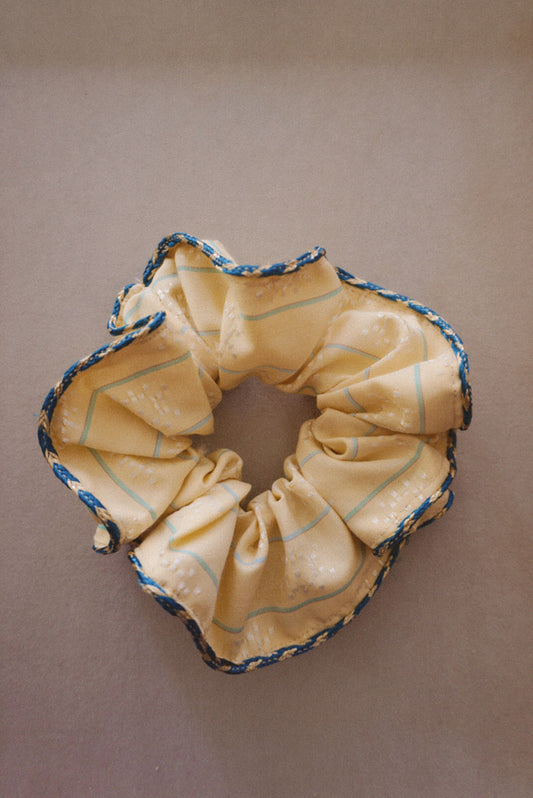 Lemon Macaroon Scrunchie