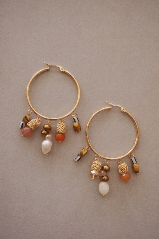 Golden Hour Hoop Earrings