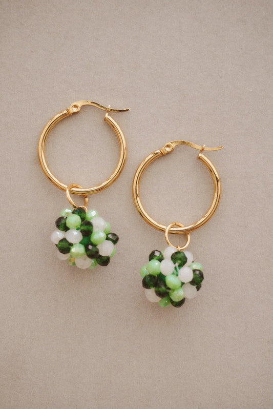 Moon Dew Hoop Earrings