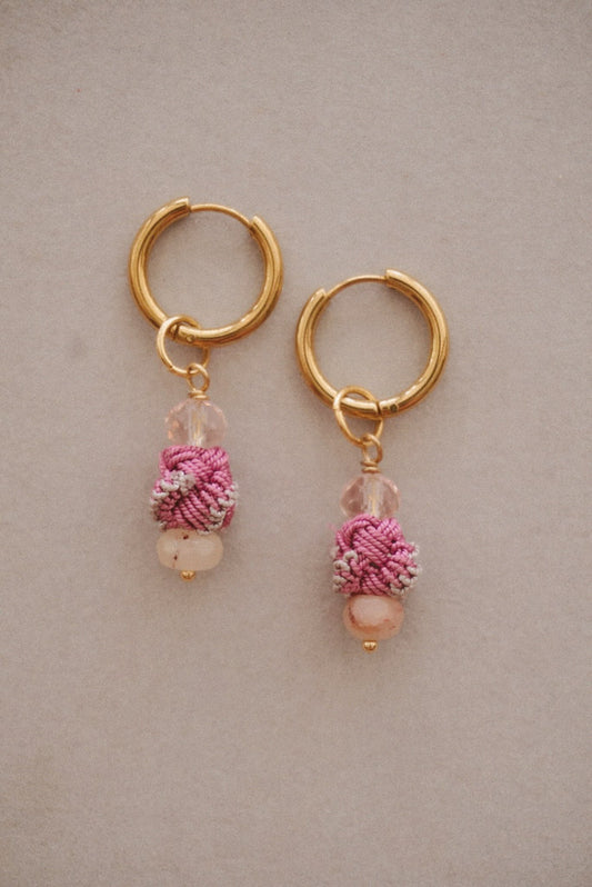 Rose Dawn Hoop Earrings