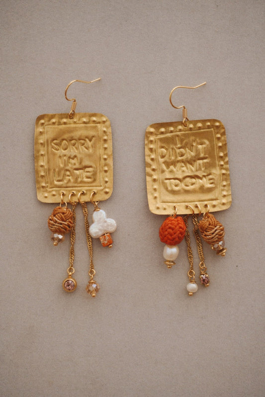 Sorry I'm Late Earrings