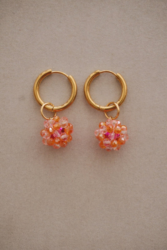 Sunset Bonbons Hoop Earrings