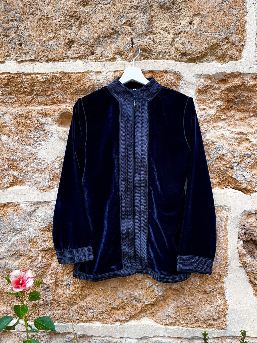 Silk sale velvet jacket